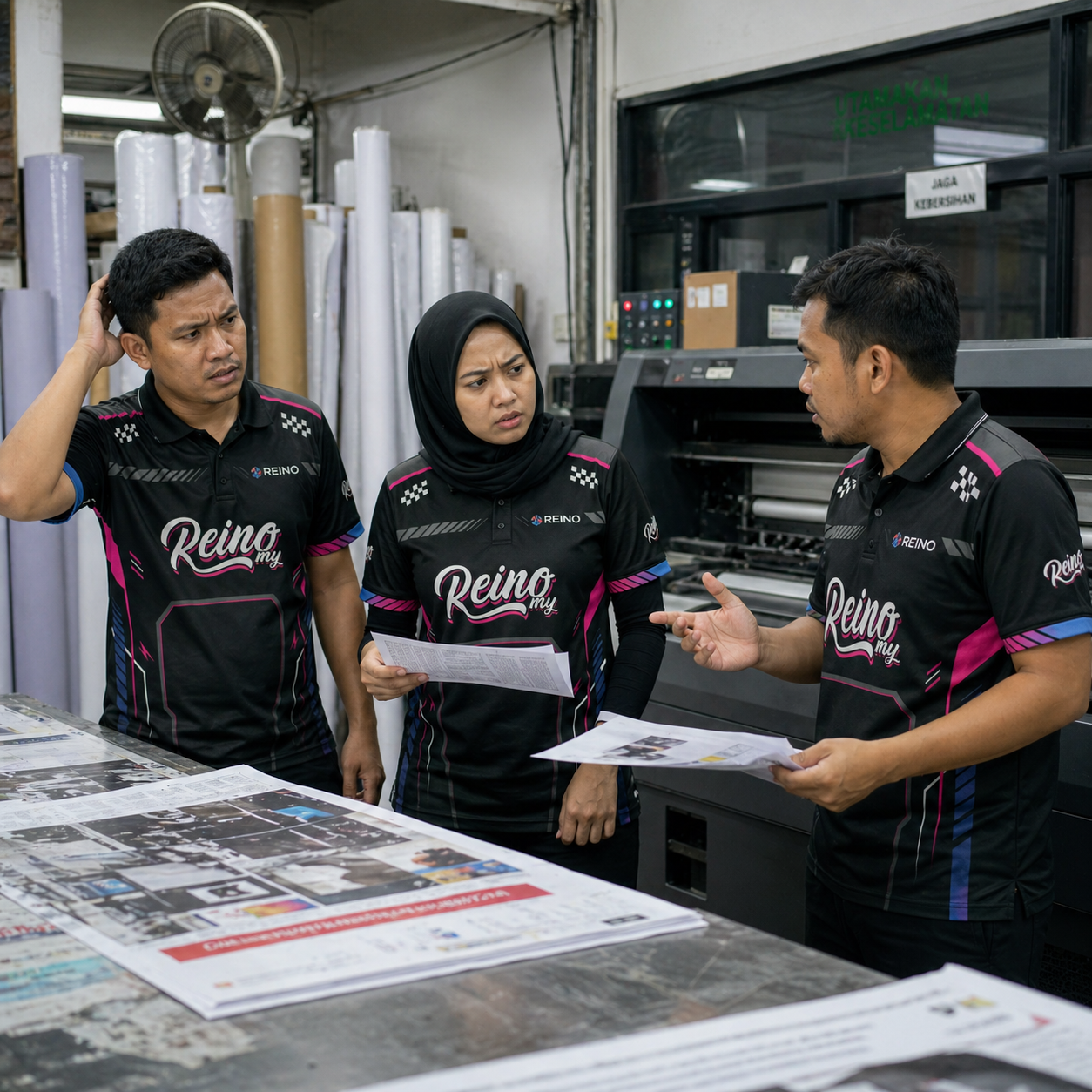 Unclear workflow in printing production